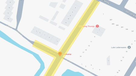 Kaart met de locatie van de werkzaamheden aan de Rietkamp en Wisseven in Castricum